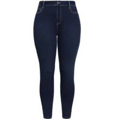 Alternative view of Women's Plus Size Butter Denim Skinny Jean Dark Wash - Tall | AVENUE