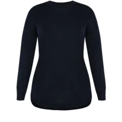 Women's Plus Size Tully Curved Hem Sweater - Midnight | AVENUE 11 Women's Plus Size Tully Curved Hem Sweater - Midnight | AVENUE -Avenue Shop GUEST 04365f32 252b 4b40 9bba 13b2b9d47c7f