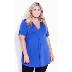 Women's Plus Size Kaylie Hi Lo Top - Dazzling Blue | AVENUE -Avenue Shop GUEST 056c8f9f c628 4692 88f9 427e86610d2d