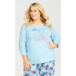 Women's Plus Size Cocktails Sleep Top - Blue | AVENUE -Avenue Shop GUEST 0701d13e 1335 45a9 8f84 367e39fb0178