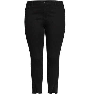 Women's Plus Size Split Jean Black - Average | AVENUE 7 Women's Plus Size Split Jean Black - Average | AVENUE - Image 5