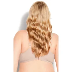 Women's Plus Size Lace Soft Cup Wire Free Bra - Beige | AVENUE