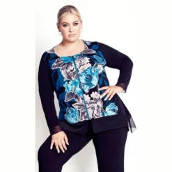 Women's Plus Size Chelsea Zip Front Top - Emerald | AVENUE 14 Women's Plus Size Chelsea Zip Front Top - Emerald | AVENUE -Avenue Shop GUEST 097d7262 d470 476f 88be bc3e666ad676