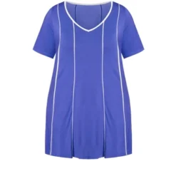 Alternative view of Women's Plus Size Swing Panel Tunic - Blue | AVENUE
