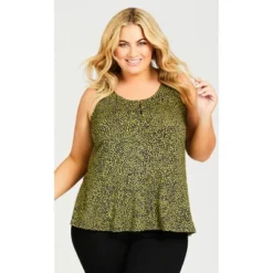 Women's Plus Size Knitted Tank Top - Lentil Sprout | AVENUE 14 Women's Plus Size Knitted Tank Top - Lentil Sprout | AVENUE -Avenue Shop GUEST 12ff140c d9ad 4bac 8f70 1df9f1e16f08
