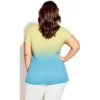 Women's Plus Size Victoria Ombre Necklace Top - Lime | AVENUE 2 Women's Plus Size Victoria Ombre Necklace Top - Lime | AVENUE -Avenue Shop GUEST 13f9e5f2 0e43 41e5 9638 d1c982481413