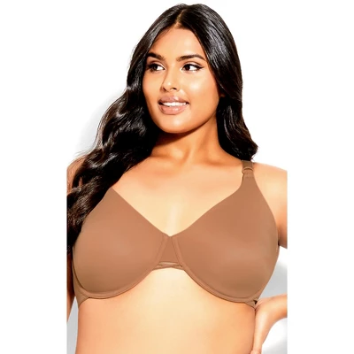 Women's Plus Size Fashion Back Smoother Bra - Bronze | AVENUE 4 Women's Plus Size Fashion Back Smoother Bra - Bronze | AVENUE - Image 2
