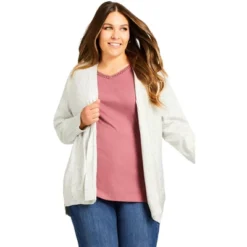 Women's Plus Size Grace Cardigan - Ivory | AVENUE 17 Women's Plus Size Grace Cardigan - Ivory | AVENUE -Avenue Shop GUEST 1726d082 a66b 4138 8a08 9c9b8089154d