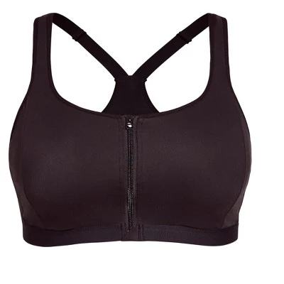 Women's Plus Size Sports Bra - Black | AVENUE 4 Women's Plus Size Sports Bra - Black | AVENUE - Image 2