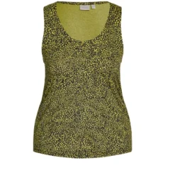 Alternative view of Women's Plus Size Knitted Tank Top - Lentil Sprout | AVENUE