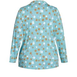 Women's Plus Size Button Through Sleep Top - Teal | AVENUE -Avenue Shop GUEST 25dba432 cc39 444d becd ba088d3b3427