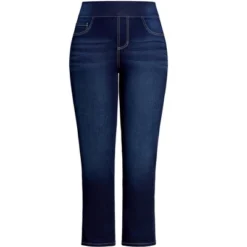 Alternative view of Women's Plus Size Hi Rise Jegging Dark Wash - Average | AVENUE