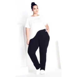 Women's Plus Size Supima® Active Pant Black - Tall | AVENUE 9 Women's Plus Size Supima® Active Pant Black - Tall | AVENUE -Avenue Shop GUEST 2849d0c2 f76d 4bbd 8c3f 10d9ac741af5