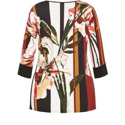 Women's Plus Size Romy Top - Spice | AVENUE 6 Women's Plus Size Romy Top - Spice | AVENUE - Image 4