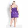 Women's Plus Size Lace Hearts Chemise - Purple Print | AVENUE 2 Women's Plus Size Lace Hearts Chemise - Purple Print | AVENUE -Avenue Shop GUEST 2f990b90 662c 41eb a330 aa541877613d