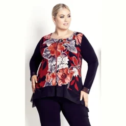 Women's Plus Size Chelsea Zip Front Top - Black | AVENUE 20 Women's Plus Size Chelsea Zip Front Top - Black | AVENUE -Avenue Shop GUEST 2fd09340 77cc 4e05 99ec e5874be8a950