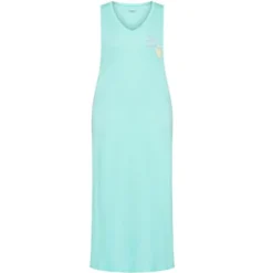 Alternative view of Women's Plus Size Placement Print Maxi Sleep Dress - Chick Placement | AVENUE