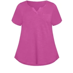 Women's Plus Size Split Neck T-Shirt - Clover | AVENUE 8 Women's Plus Size Split Neck T-Shirt - Clover | AVENUE -Avenue Shop GUEST 31cc953e 0d89 4122 b4f3 d6416c940fa0