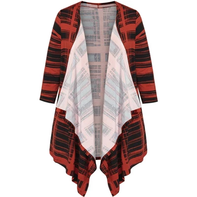 Women's Plus Size Peta Overpiece- Red | AVENUE 4 Women's Plus Size Peta Overpiece- Red | AVENUE - Image 2