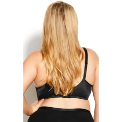 Women's Plus Size Basic Balconette Bra - Black | AVENUE