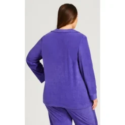 Women's Plus Size Button Up Top - Lilac | AVENUE
