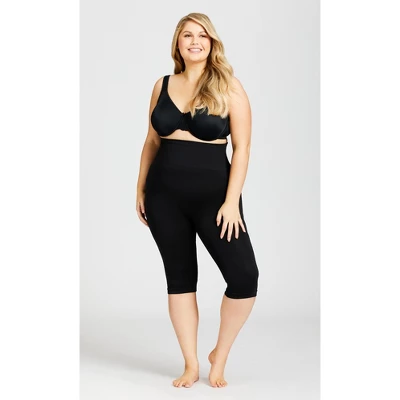 AVENUE | Seamless Hi Waist Capri - Black 5 AVENUE | Seamless Hi Waist Capri - Black - Image 3