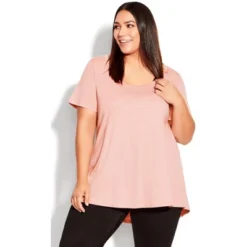 Women's Plus Size Swing Trim T-Shirt - Rose | AVENUE 7 Women's Plus Size Swing Trim T-Shirt - Rose | AVENUE -Avenue Shop GUEST 4116fe42 4e63 4f93 ba0e 32e5f02c5864
