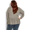 Women's Plus Size Zip Peplum Cardigan - Gray | AVENUE 1 Women's Plus Size Zip Peplum Cardigan - Gray | AVENUE -Avenue Shop GUEST 4b2734fb fc3c 4e79 86ce fe8dbcaf675c
