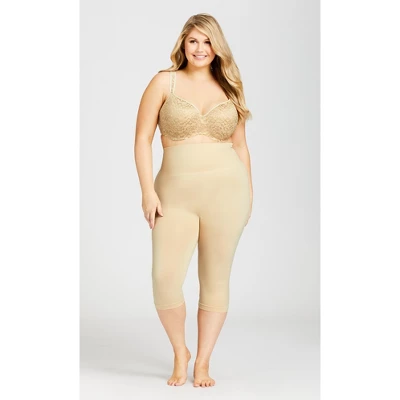 AVENUE | Seamless Hi Waist Capri - Beige 8 AVENUE | Seamless Hi Waist Capri - Beige - Image 6