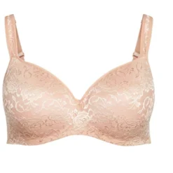 Alternative view of Women's Plus Size Lace Balconette Bra - Beige | AVENUE