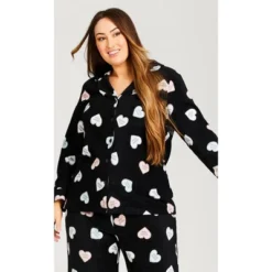 Women's Plus Size Button Up Fleece Top - Black | AVENUE 13 Women's Plus Size Button Up Fleece Top - Black | AVENUE -Avenue Shop GUEST 51fabd63 77ae 42f0 8223 a3d2bf9b36ae