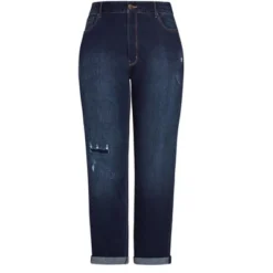 Women's Plus Size Girlfriend Rip Jean Dark Wash - Tall | AVENUE 13 Women's Plus Size Girlfriend Rip Jean Dark Wash - Tall | AVENUE -Avenue Shop GUEST 55aab7cd 17b4 4df3 b60a aeb1465e7d45