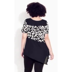 Women's Plus Size Carina Top - Animal Dot | AVENUE