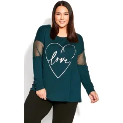 Women's Plus Size Mesh Sleeve Top - Jewel Green | AVENUE 7 Women's Plus Size Mesh Sleeve Top - Jewel Green | AVENUE -Avenue Shop GUEST 5639a198 21c1 4c3e 8020 75eb4cf8d628