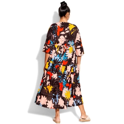 Avenue Women's Plus Size Valencia Dress - Bloom Them Away | LORALETTE 3 Avenue Women's Plus Size Valencia Dress - Bloom Them Away | LORALETTE