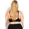 Women's Plus Size Lace Balconette Bra - Black | AVENUE