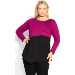 Women's Plus Size Carla Top - Berry | AVENUE 17 Women's Plus Size Carla Top - Berry | AVENUE -Avenue Shop GUEST 61c6f25a 4a4f 46c4 bcee 64f7d2e2cc6c