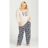 Women's Plus Size Love Sleep Top - Pearl | AVENUE