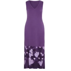 Alternative view of Women's Plus Size Smile All Day Maxi Dress - Purple | AVENUE