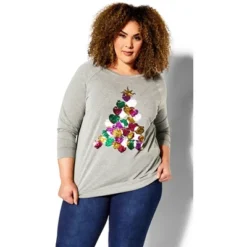 Women's Plus Size Sequin Sweat Top - Gray Marle | AVENUE 13 Women's Plus Size Sequin Sweat Top - Gray Marle | AVENUE -Avenue Shop GUEST 6e292cd0 e5b3 4d4a b561 fb9a122f3181