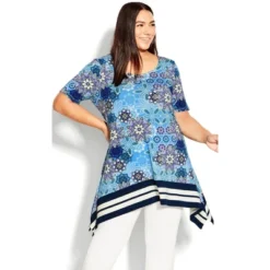 Women's Plus Size Alisa Tunic - Blue | AVENUE 14 Women's Plus Size Alisa Tunic - Blue | AVENUE -Avenue Shop GUEST 6fc21249 66d1 451e 9f39 58054dd9a4aa