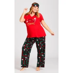 Women's Plus Size Sing Sleep Set - Red | AVENUE 25 Women's Plus Size Sing Sleep Set - Red | AVENUE -Avenue Shop GUEST 757c7902 b420 4319 8f5b d050544f2367