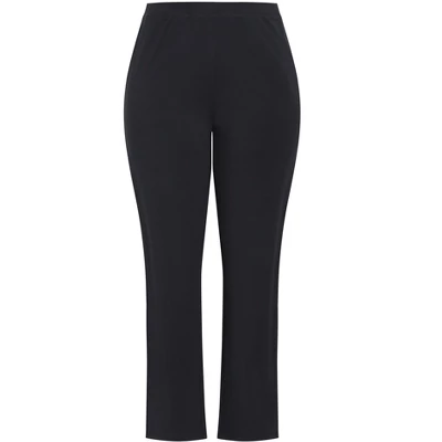 Women's Plus Size Supima® Active Pant Navy - Tall | AVENUE 4 Women's Plus Size Supima® Active Pant Navy - Tall | AVENUE - Image 2