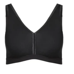 Alternative view of Women's Plus Size Basic Cotton Bra - Black | AVENUE
