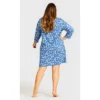 Women's Plus Size Print 3/4 Sleeve Sleep Shirt - Blue Egg | AVENUE 2 Women's Plus Size Print 3/4 Sleeve Sleep Shirt - Blue Egg | AVENUE -Avenue Shop GUEST 7d28f0a5 acdc 4ec0 9e17 1b4c90f29dd7