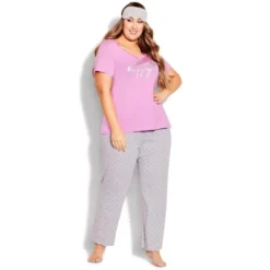 Women's Plus Size Happy Sleep Set - Lilac | AVENUE -Avenue Shop GUEST 7d3b5c9d 2e86 48e9 aea3 7f49a5bc1278