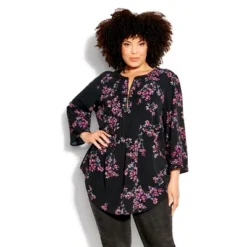 Women's Plus Size Pleat Zip Print Blouse - Aspen Bloom | AVENUE 16 Women's Plus Size Pleat Zip Print Blouse - Aspen Bloom | AVENUE -Avenue Shop GUEST 7d7fcebb 5cbe 4a3d 8d0a 79a4cf05b364
