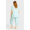Women's Plus Size Tie Waist Print Sleep Pant - Mint Floral | AVENUE -Avenue Shop GUEST 7e4021a3 d039 41fe ab2b 4fe03b566e22