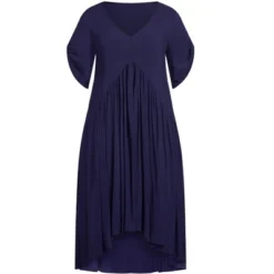 Alternative view of Women's Plus Size Val Dress - Navy | AVENUE