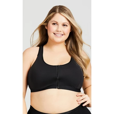 Women's Plus Size Sports Bra - Black | AVENUE 5 Women's Plus Size Sports Bra - Black | AVENUE - Image 3